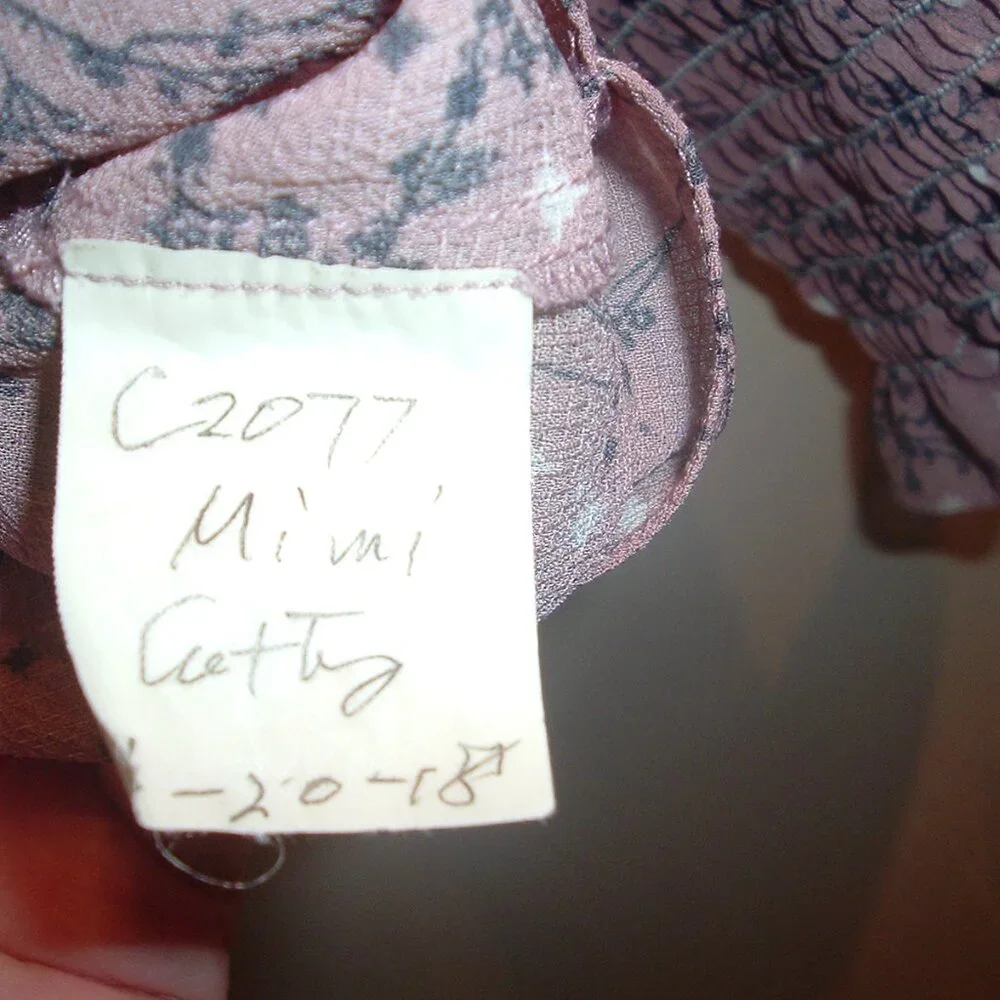 Regency Victorian style blouse ~ Ruffles, smocked sleeves, button up Coquette - Picture 5 of 5